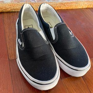 Vans Slip Ons Black, Size 6 GREAT CONDITION